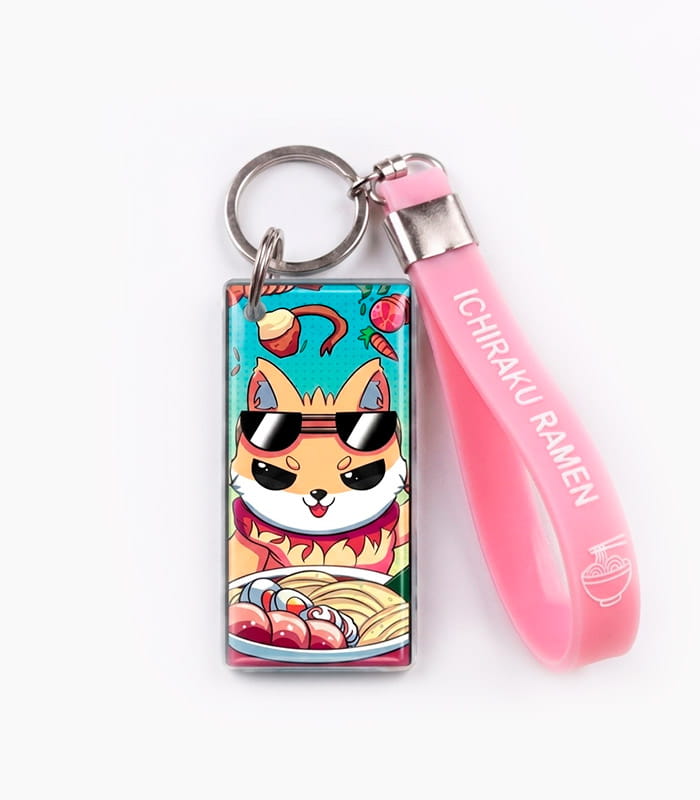 Llavero-Rectangular-v2 Llavero Premium de Shiba de Ichiraku Ramen con tira flexible Luminuscente - Imagen 1